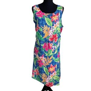 Notations Floral Tropical Dress Size L/XL